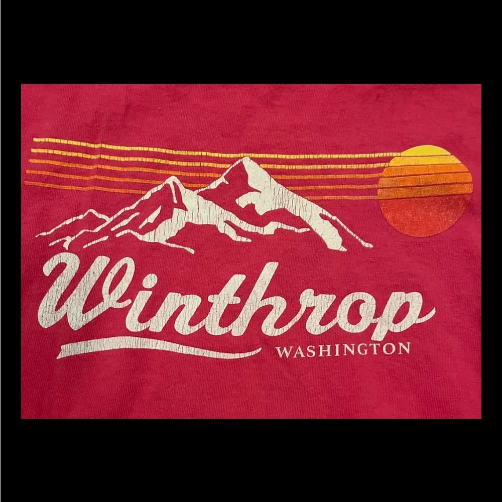 Kids Pink Winthrop Washington Short Sleeve T-Shirt